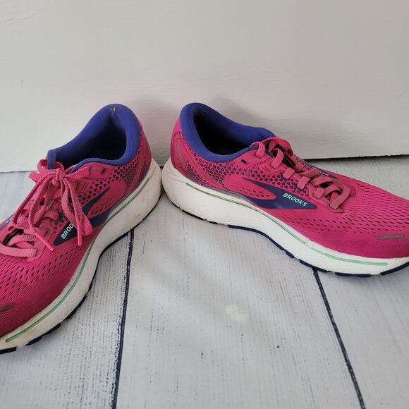 Brooks Size 8M Women's Ghost 14 Pink Purple Running Shoes Sneakers - Picture 4 of 11